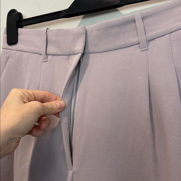Wilfred Effortless Blush Pink Ankle Trousers High Rise Tailored Dress Pants 10 - Picture 7 of 13